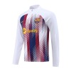 Barcelona Training Sweatshirts Quarter-zip 2023-24 Weiße Für Herren